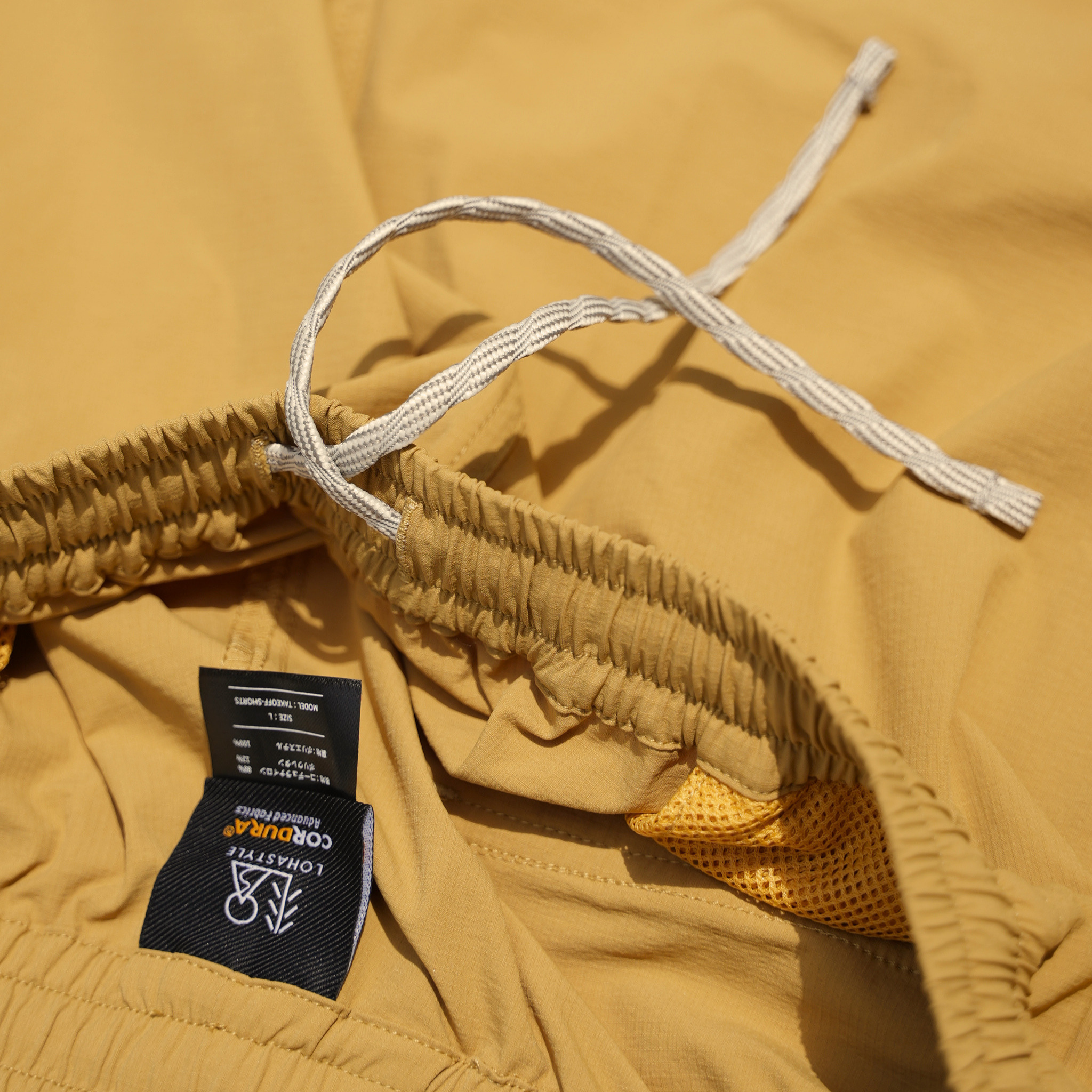 CORDURA 2WAYストレッチ ”TAKE OFF”ショーツ（マスタード）