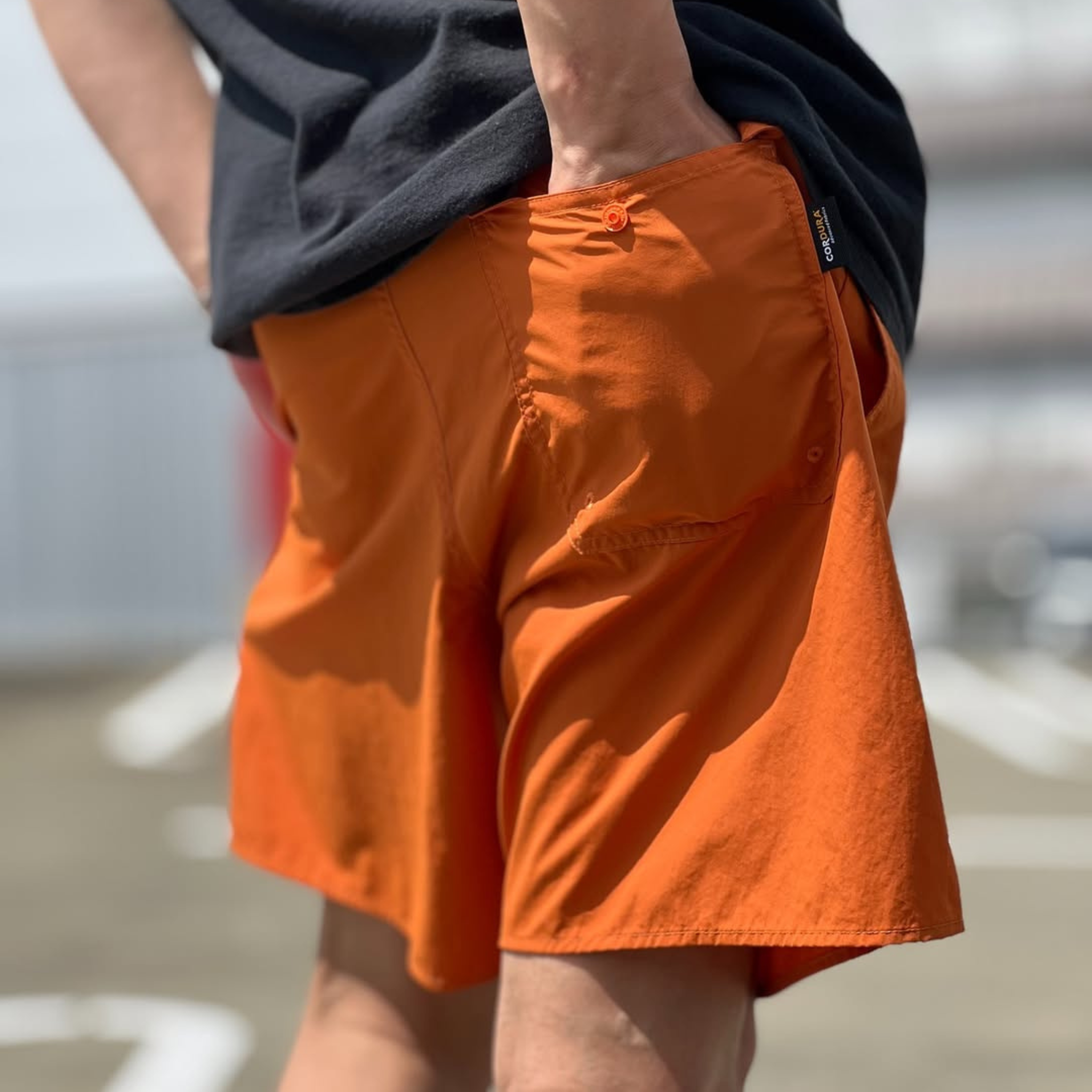 CORDURA ナイロン ”AERIAL”ショーツ（オレンジ）