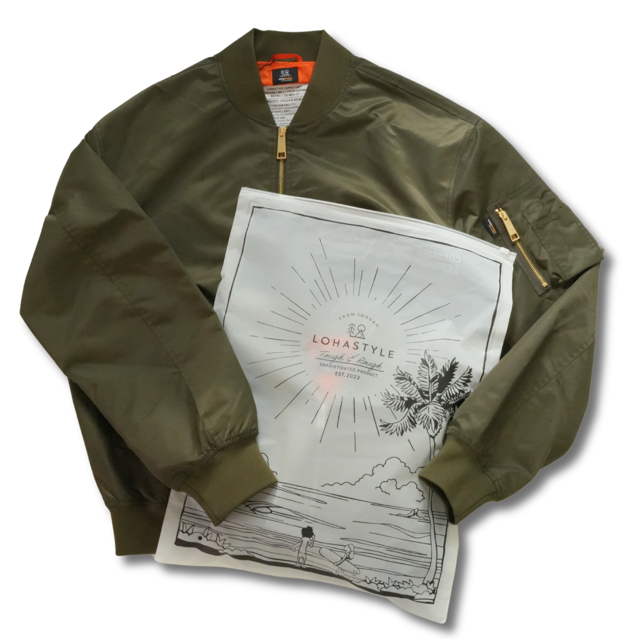 CORDURA MA-1 LIGHT ビッグシルエット （カーキ）