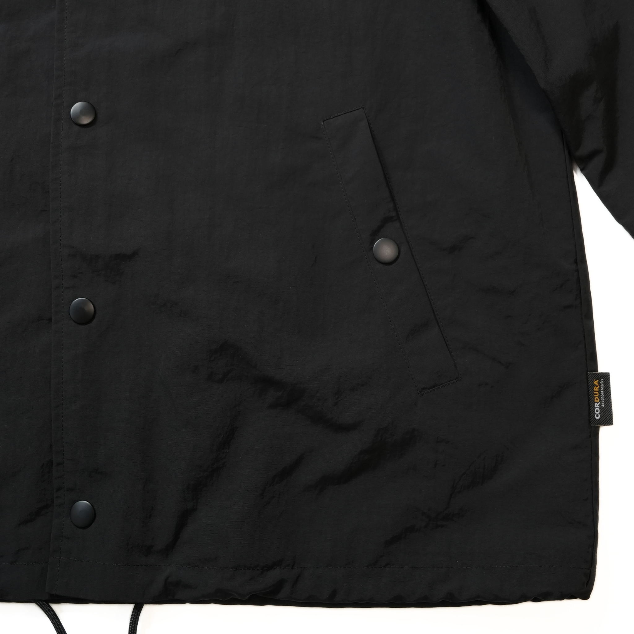 CORDURA COACH JACKET  ロゴ刺繍（ブラック）