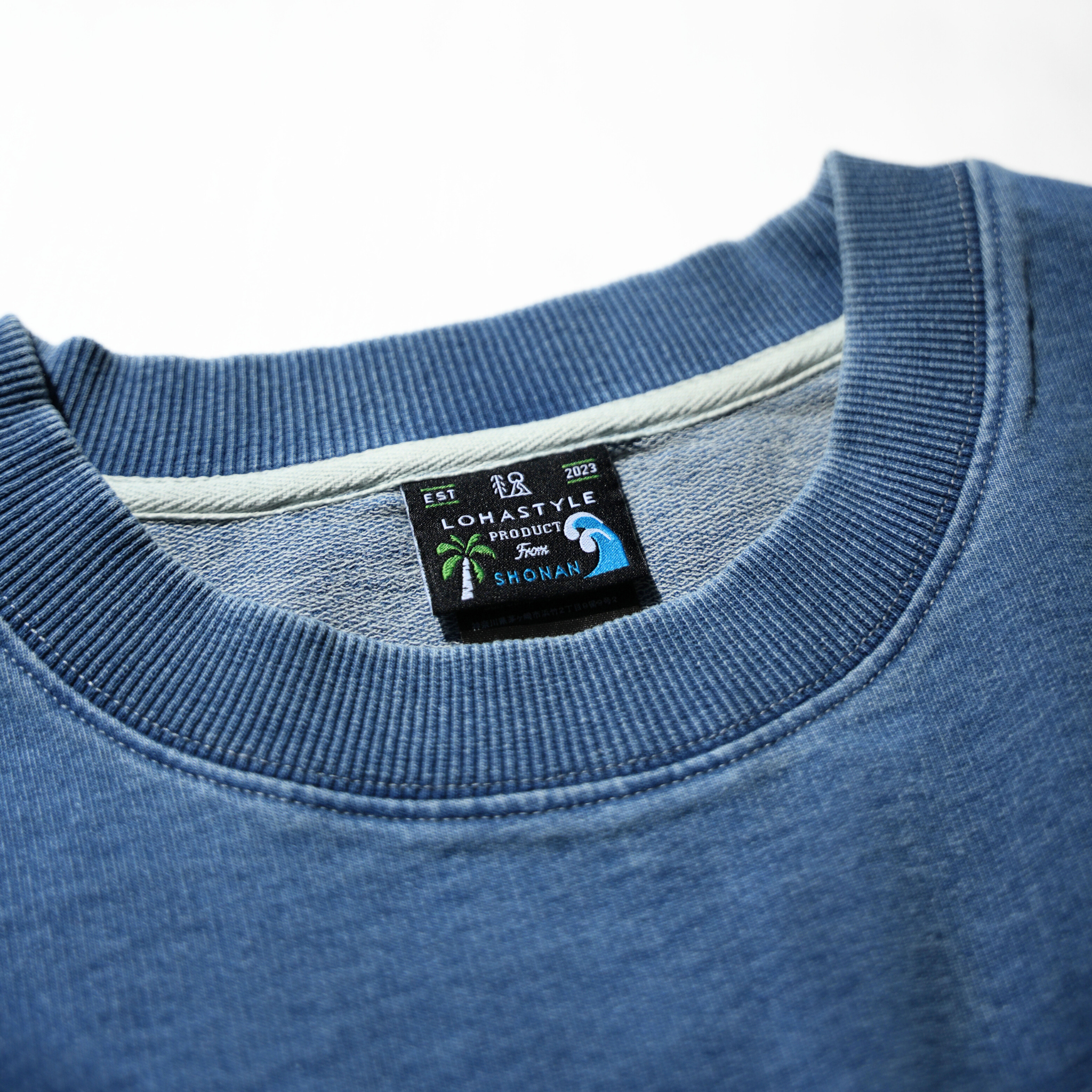 DENIM PAC-T ビッグシルエット 胸ポケ ５分袖（ブルー）