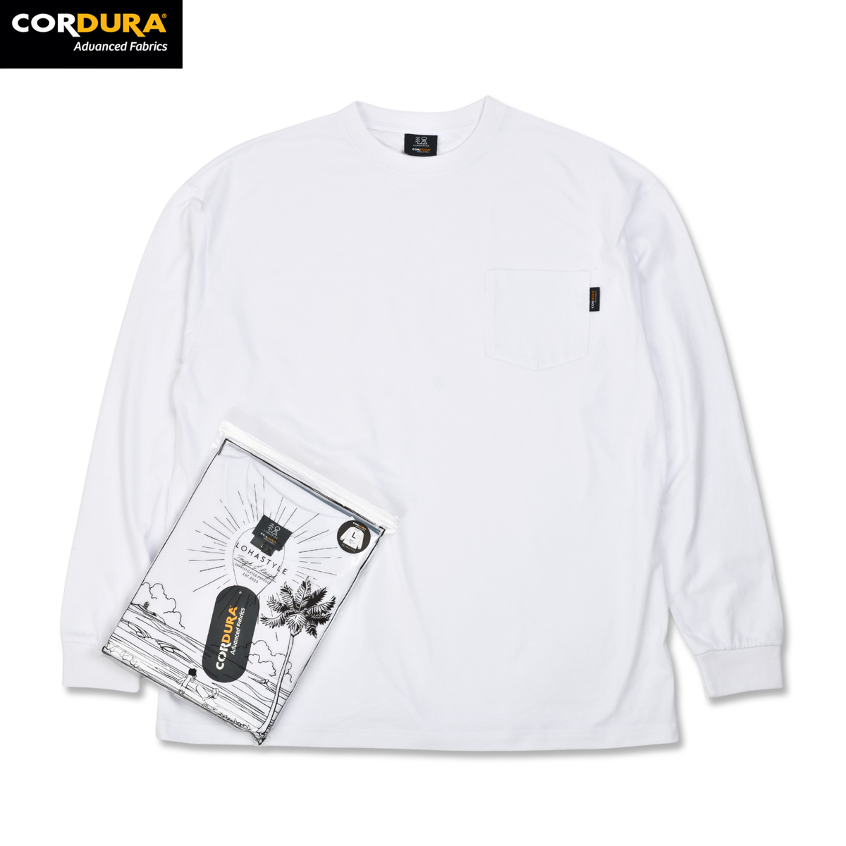 CORDURA PAC-T ビッグシルエット 胸ポケ 長袖 WINTER (ホワイト) CORDURA PAC-T ビッグシルエット 胸ポケ 長袖 WINTER (ホワイト)