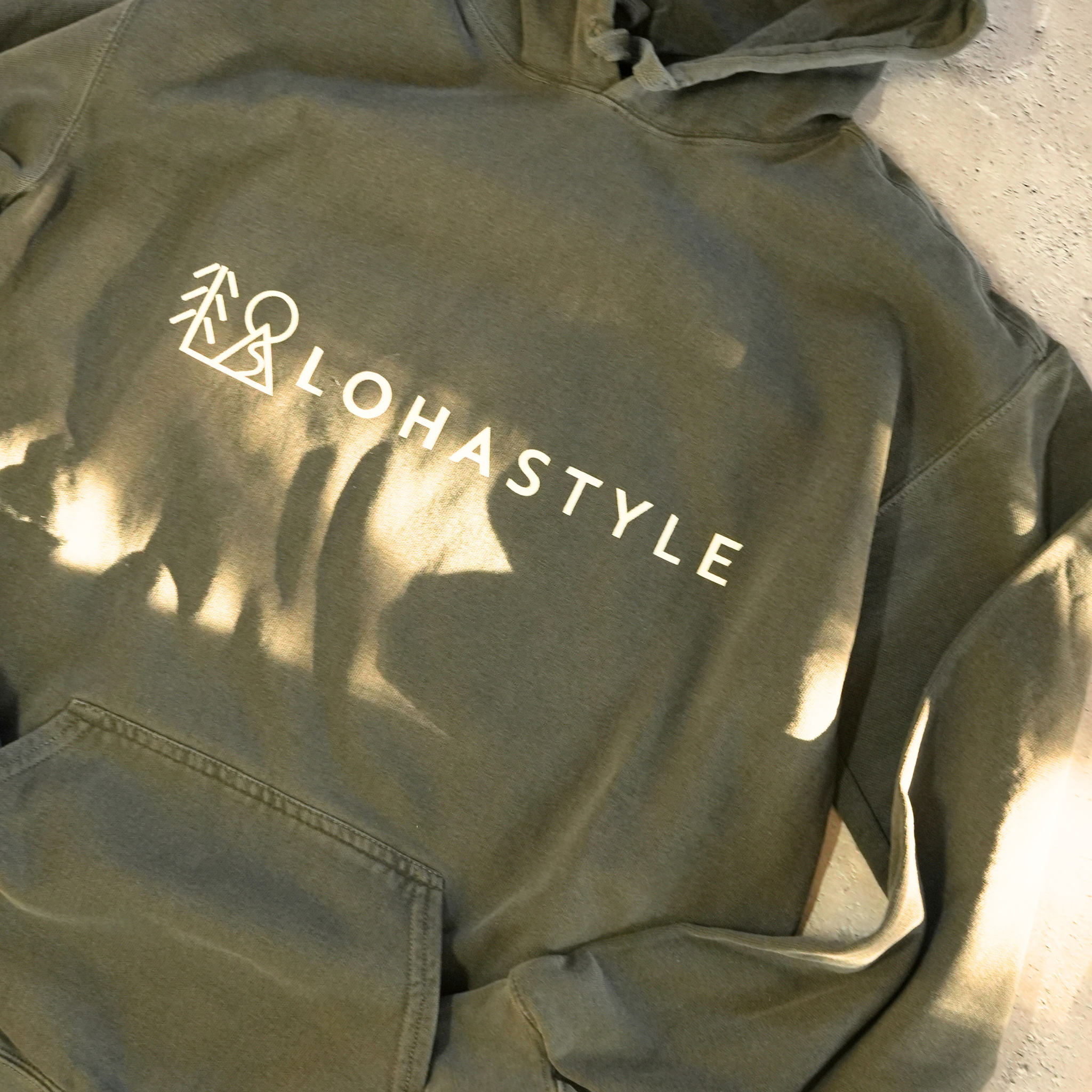VINTAGE-パーカ "LOHASTYLE"（ブラック）