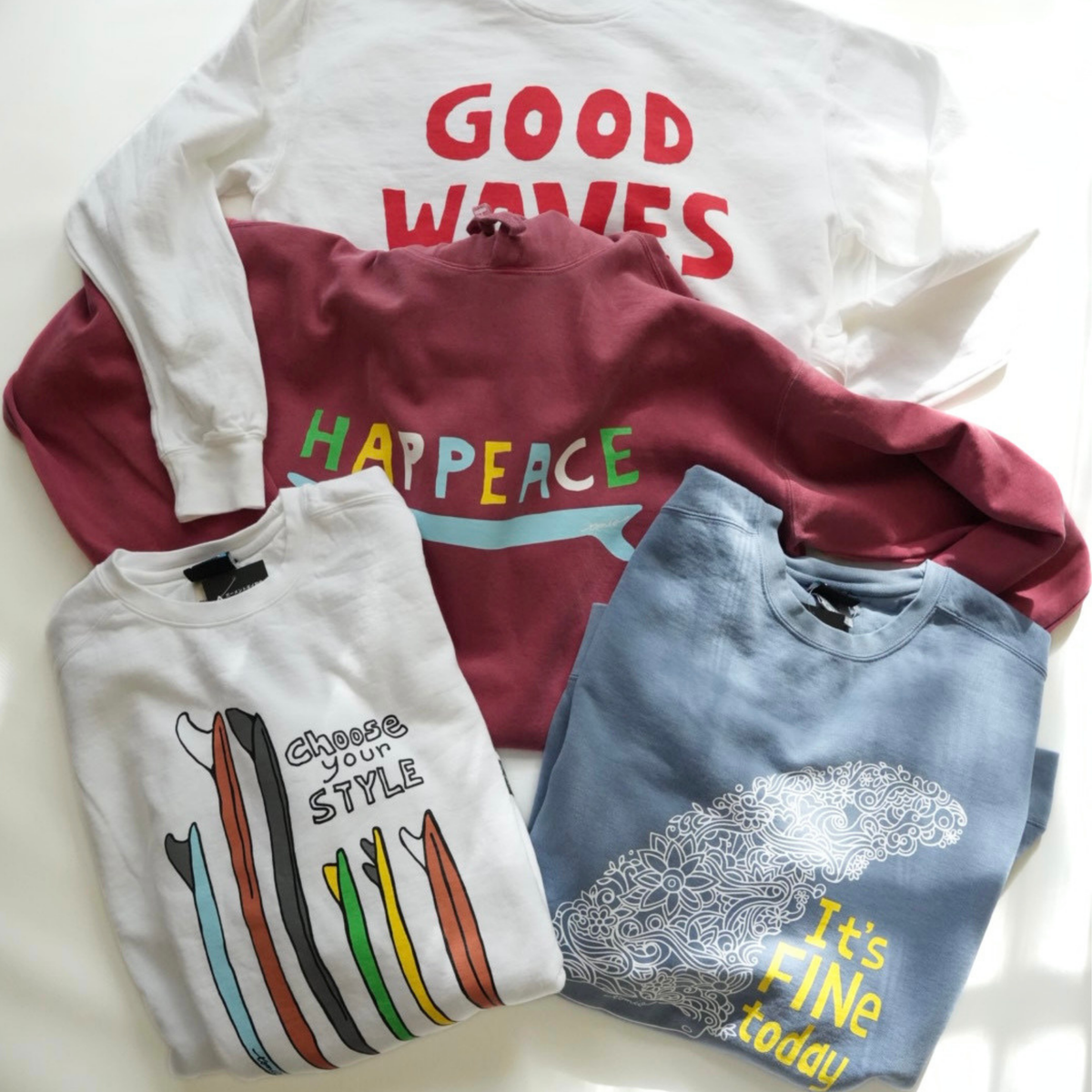 VINTAGE-SWEAT "CHOOSE YOUR STYLE" by tomio（ホワイト）