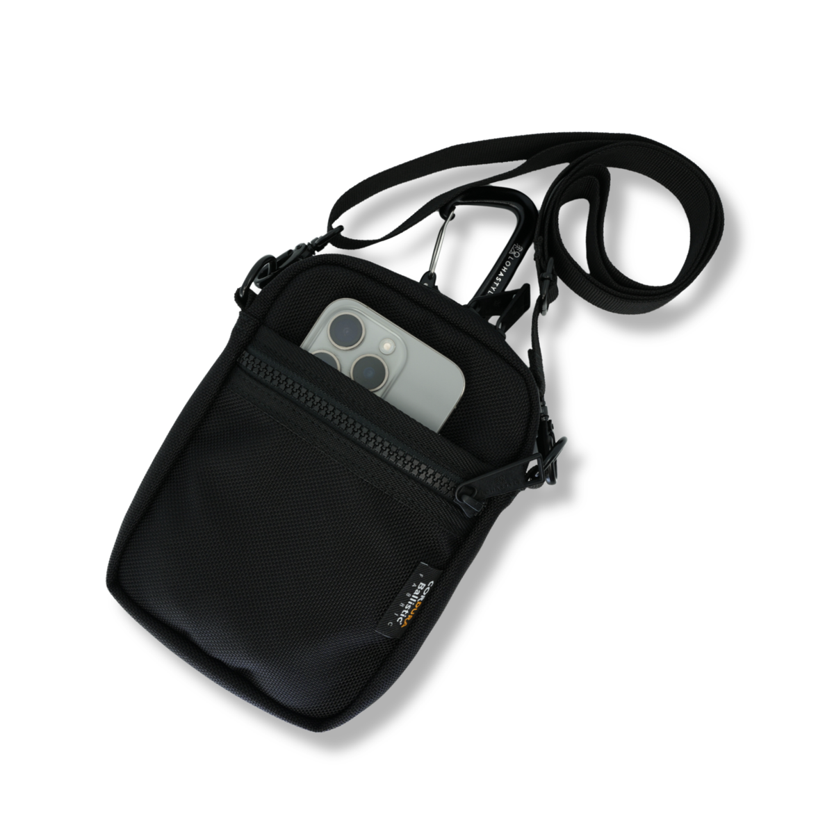 PADDLE CORDURA バリスティックナイロン スマホポーチ (ブラック)
