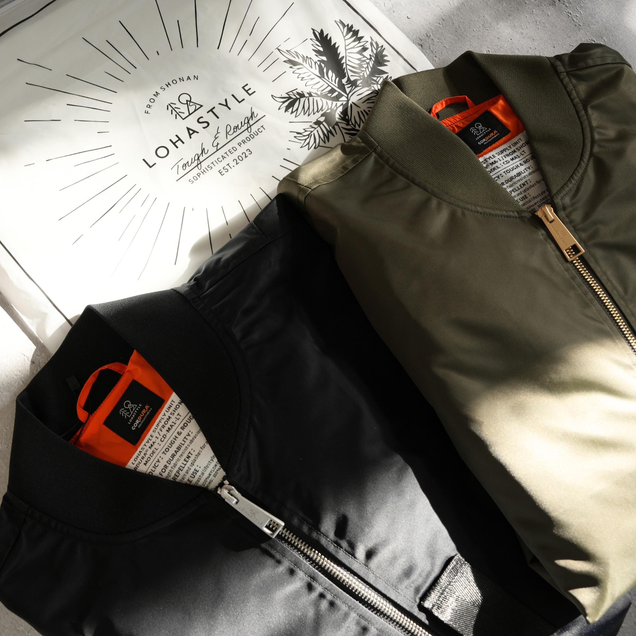 CORDURA MA-1 LIGHT ビッグシルエット （カーキ）