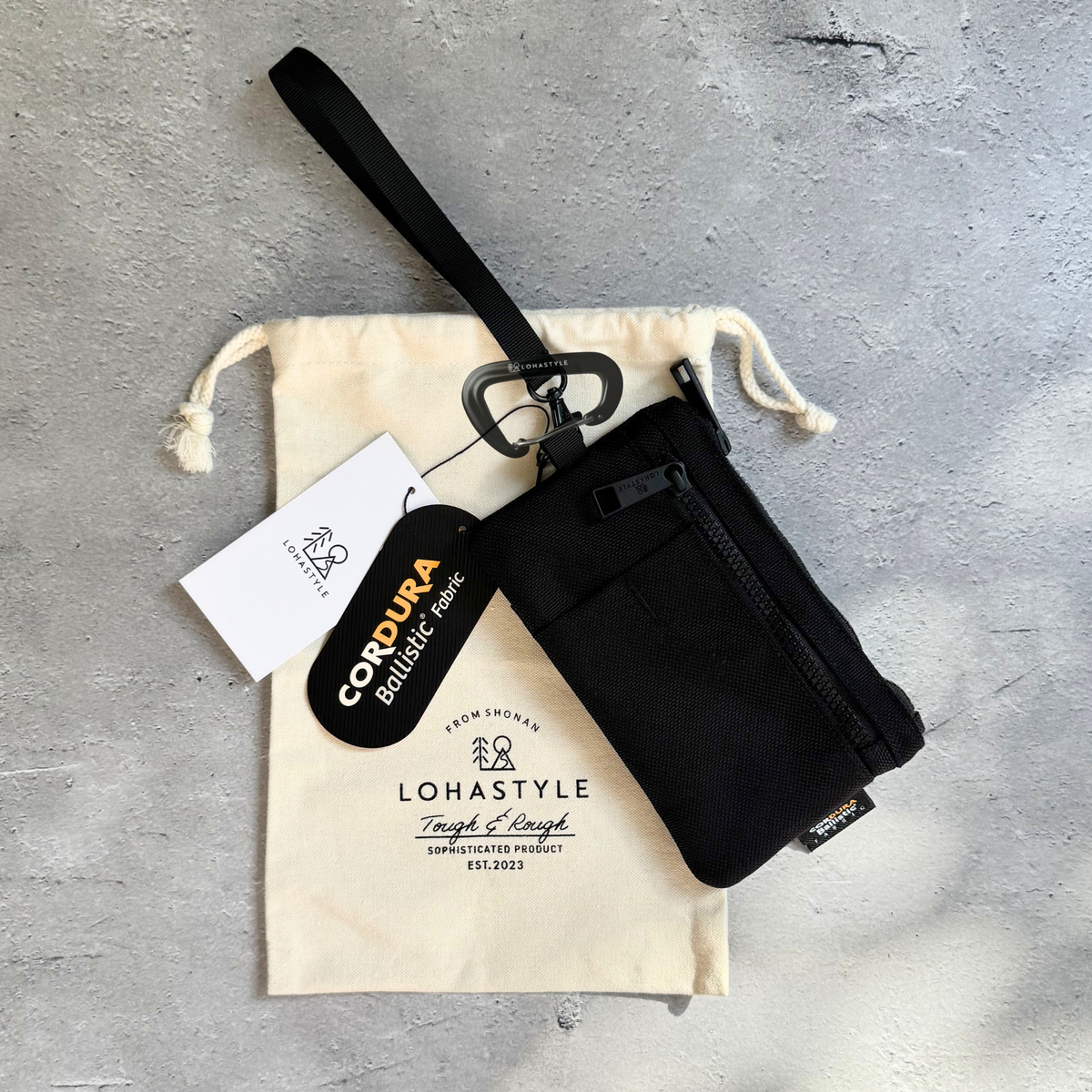 DECK CORDURA バリスティックナイロン ミニポーチ (ブラック)