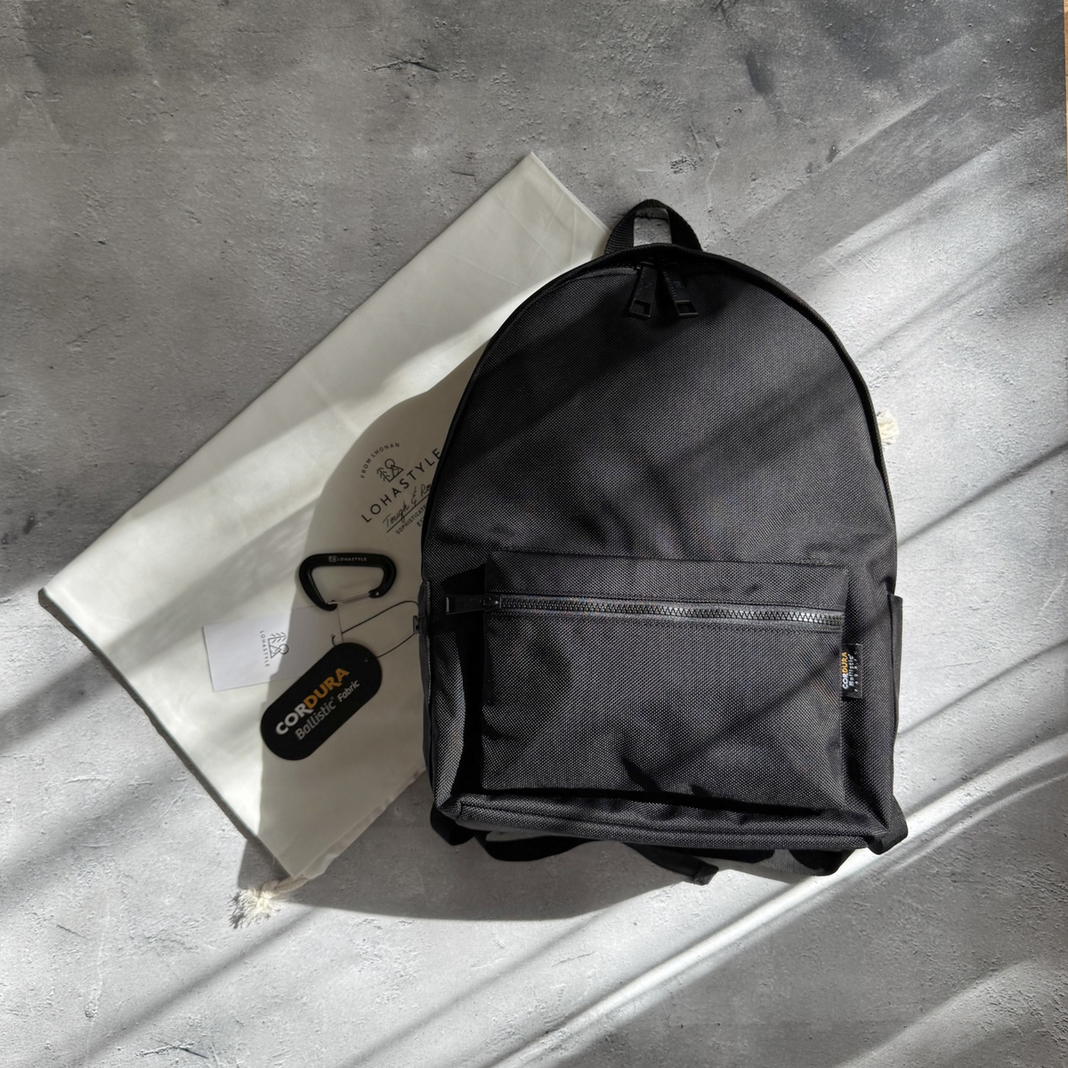 ROUNDHOUSE CORDURA バリスティックナイロン バックパック 22L (ブラック)