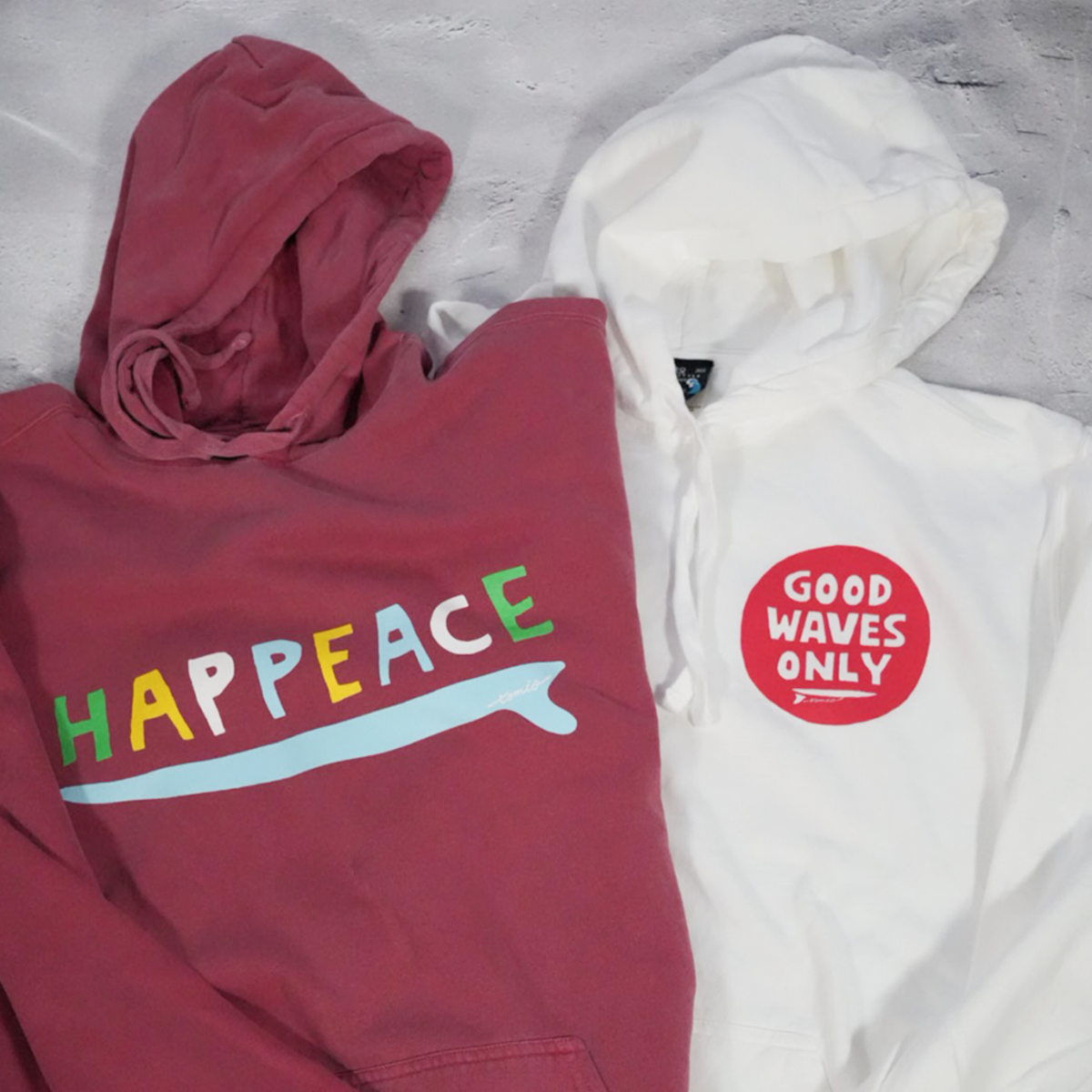 VINTAGE-PARKA "HAPPEACE" by tomio（レッド）