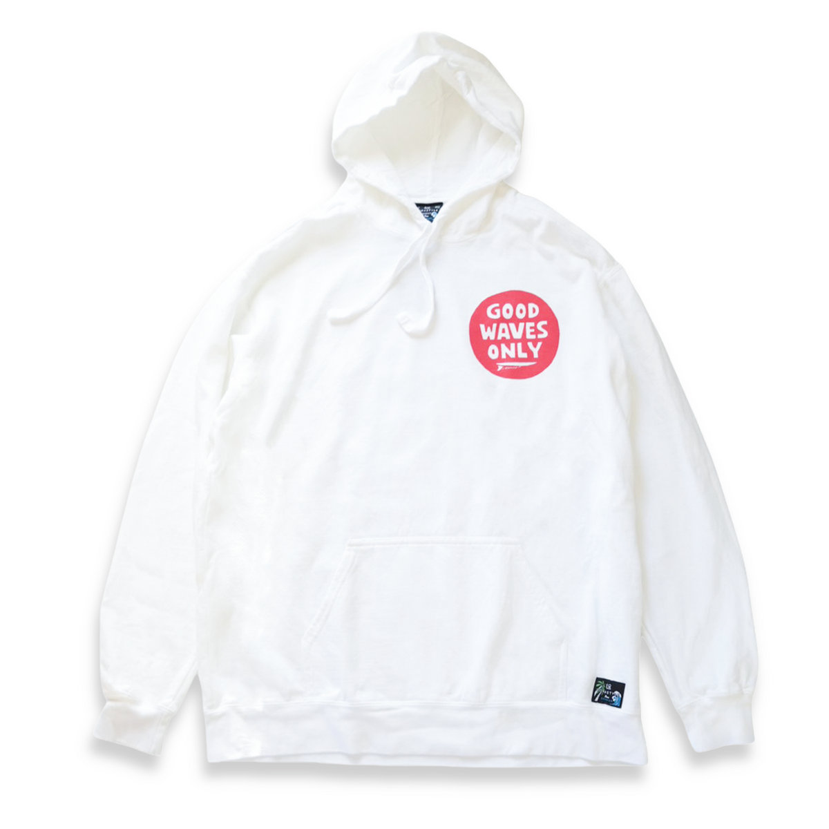 VINTAGE-PARKA "GOOD WAVES ONLY" by tomio（ホワイト）