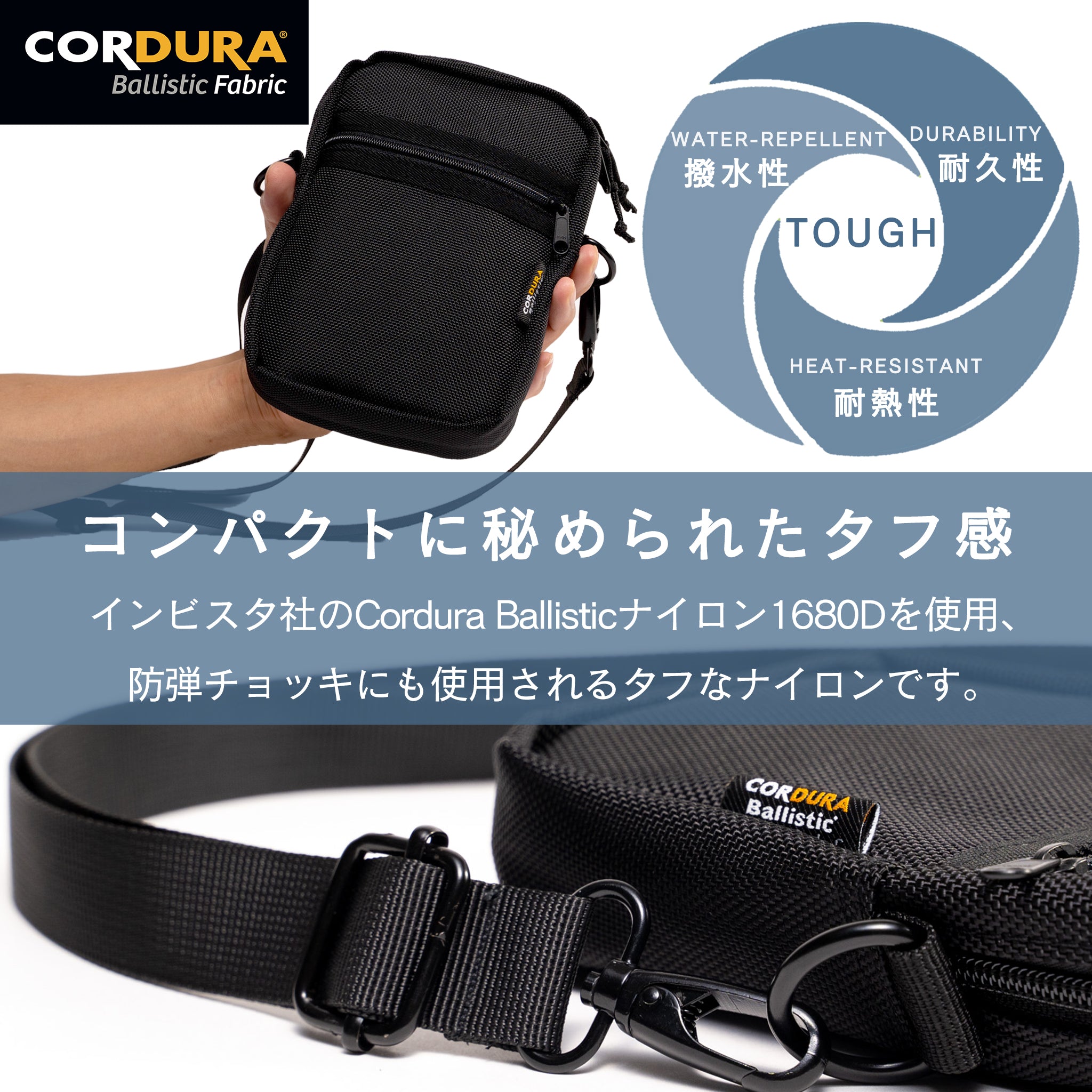 PADDLE CORDURA バリスティックナイロン スマホポーチ